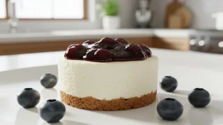 Mini Cheesecakes de Blueberry (Sem Forno!)