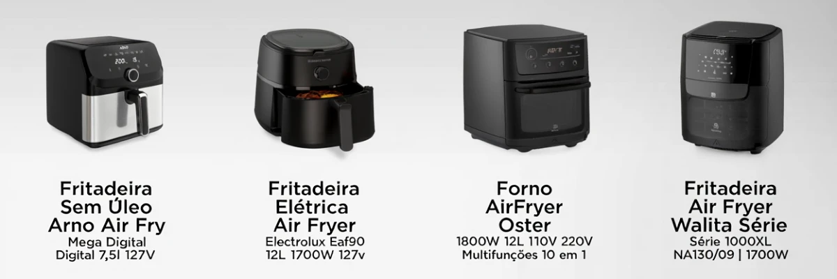 Comparativo airfryer philips walita electrolux oster arno