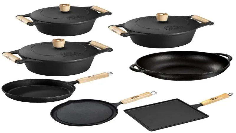 Jogo de Panelas de Ferro Fundido - para a Vida Toda