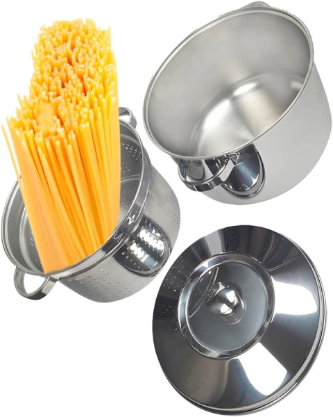 Espagueteira Inox Zanella 6,5 Litros – 2 Peças